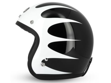 Jethelm Gasoline Cafe Racer S250 Schwarz / Weiß - Größe XS