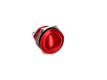 Metall Druckschalter Rot (Selbstrückstellend)