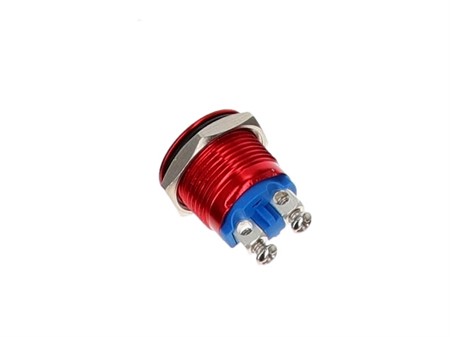 Coupe circuit interrupteur metal a presser ( Rouge )
