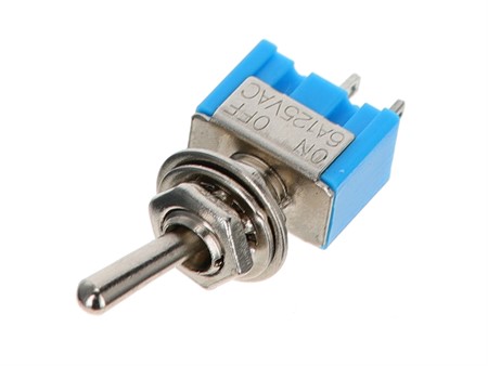 Interrupteur à bascule, on - off universel (6A 125V) Interrupteur à bascule, on - off universel (6A 125V)