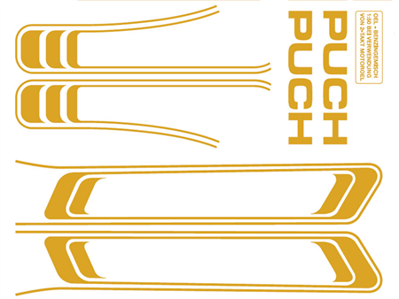 Abziehbild Gold Puch Maxi (1A. Qualität) Abziehbild Gold Puch Maxi (1A. Qualität)