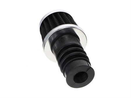 Powerfilter schwarz / chrom I Bing 12-15mm Vergaser