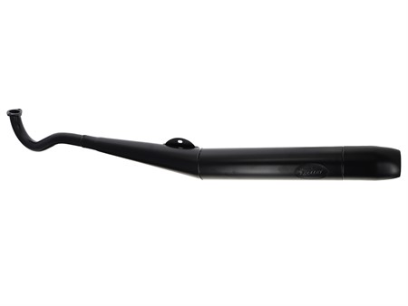 Pot d'échappement cigare Puch, courbé, 28 mm, noir «en une seule pièce» Pot d'échappement cigare Puch, courbé, 28 mm, noir «en une seule pièce»