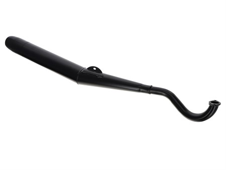 Pot d'échappement cigare Puch, courbé, 28 mm, noir «en une seule pièce»