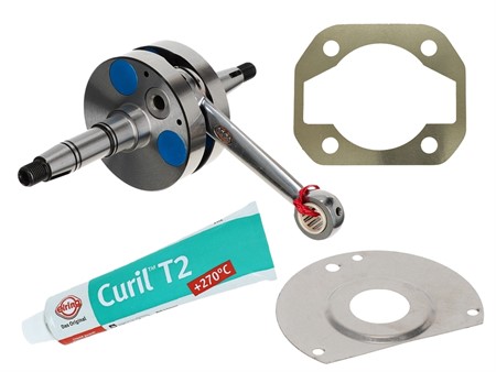 Kit vilebrequin AKOA course 44 (avec spacer 1,0mm), vélomoteurs Puch moteur E50