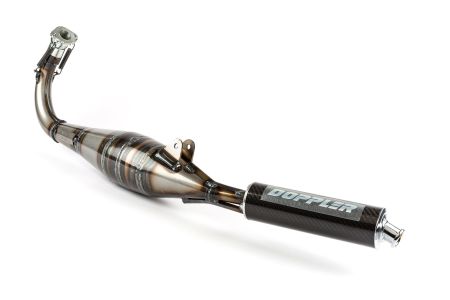 Pot d'échappement Doppler ER1 vernis (sortie gauche), vélomoteurs 103 RCX / SPX
