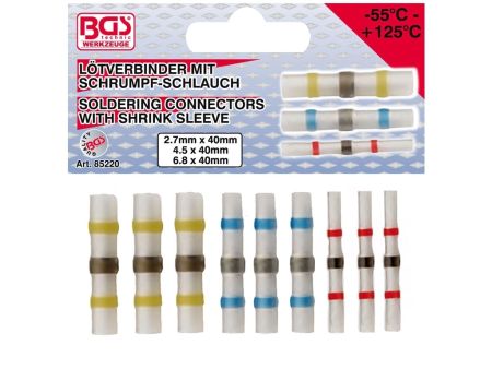 Lötverbinder-Sortiment mit Schrumpfschlauch 9-teilig Lötverbinder-Sortiment mit Schrumpfschlauch 9-teilig