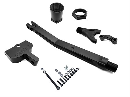 Barre de renfort MCRFR aluminium CNC, noire anodisé, vélomoteurs Piaggio Ciao SC / PX Barre de renfort MCRFR aluminium CNC, noire anodisé, vélomoteurs Piaggio Ciao SC / PX