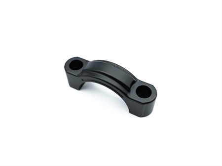 Barre de renfort MCRFR aluminium CNC, noire anodisé, vélomoteurs Piaggio Ciao SC / PX