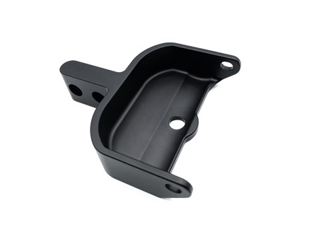 Barre de renfort MCRFR aluminium CNC, noire anodisé, vélomoteurs Piaggio Ciao SC / PX