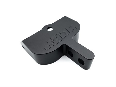 Barre de renfort MCRFR aluminium CNC, noire anodisé, vélomoteurs Piaggio Ciao SC / PX