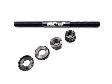 Axe de roue avant MCTAK titane véritable (M11x1mm x165mm), vélomoteurs Piaggio Ciao Axe de roue avant MCTAK titane véritable (M11x1mm x165mm), vélomoteurs Piaggio Ciao