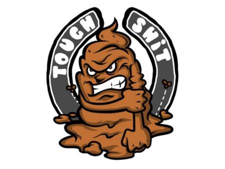 Autocollant stickers "tough shit" 60x80mm Autocollant stickers "tough shit" 60x80mm