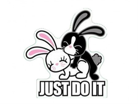 Sticker "JUST DO IT" 60mm x 80mm Sticker "JUST DO IT" 60mm x 80mm