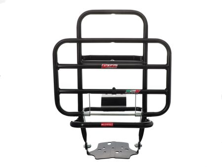 Heckträger Piaggio Vespa 50/90/125 Primavera ET 3 mit Radhalterung (schwarz) Heckträger Piaggio Vespa 50/90/125 Primavera ET 3 mit Radhalterung (schwarz)