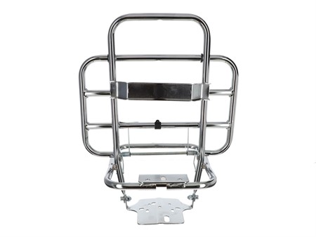 Porte bagage chrome avec support de roue, scooter Piaggio Vespa 50/90/125, Primavera, ET3