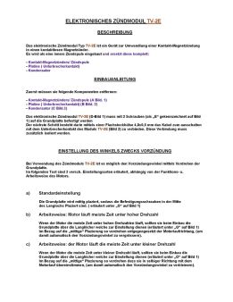 VEC Zündungs-Set (Rechtsdrehend)