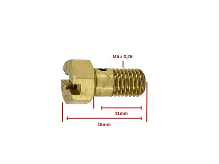 Vergaserhauptdüse Gurtner (Peugeot)  5mm - Gr. 50