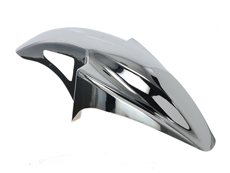 Garde boue avant F1 Evo plastique chrome, universel