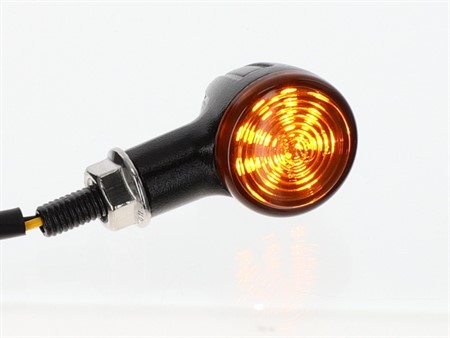 Paire de clignotants Blackway LED noir, universel vélomoteur 12V - scooter - moto