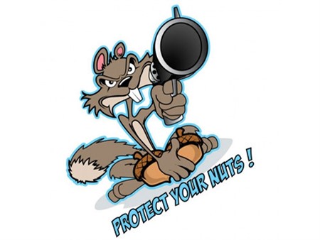 Sticker "Protect your NUTS" 60x80mm Sticker "Protect your NUTS" 60x80mm