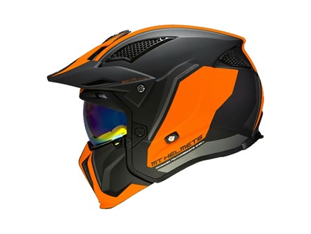 Trial Helm MT Streetfighter SV TOTEM B4 MATT Grau/Orange MATT  Gr.M