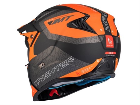 Trial Helm MT Streetfighter SV TOTEM B4 MATT Grau/Orange MATT  Gr.L