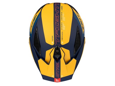 Casque trial MT Streefighter SV TOTEM B4 MATT, Bleu / Jaune Taille : S