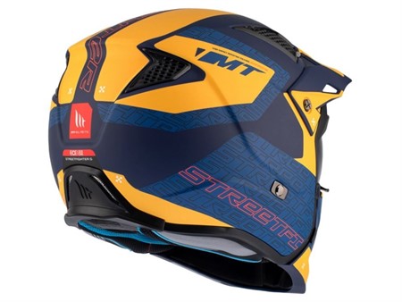 Casque trial MT Streefighter SV TOTEM B4 MATT, Bleu / Jaune Taille : S