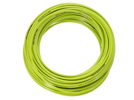 Rouleau de gaine de cable fourré téflon Ø5mm (30m), vert clair