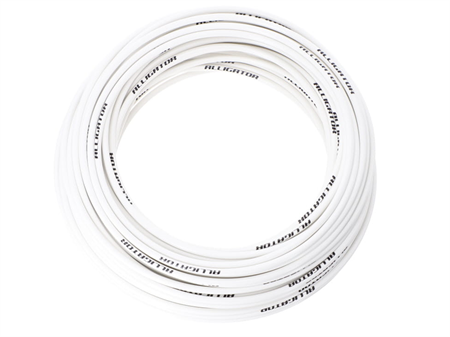 Rouleau de gaine de cable fourré téflon Ø5mm (30m), blanc