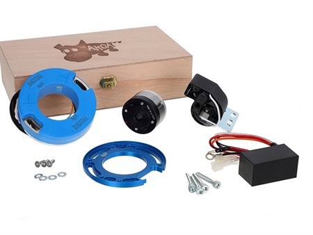 Innenrotorzündung AKOA EVO Digital mit 12V Licht, Puch Maxi - X30 / Sachs