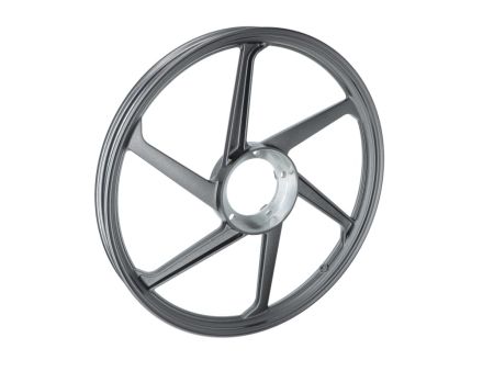 Jante 17 pouces alu 6 hélices couleur : anthracite, vélomoteur Puch/Peugeot Jante 17 pouces alu 6 hélices couleur : anthracite, vélomoteur Puch/Peugeot