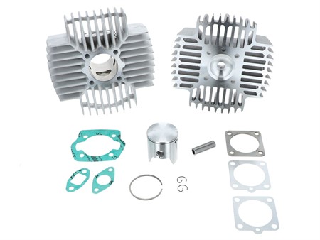 Kit cylindre Power1 45mm 70cc avec culasse, vélomoteurs Puch (ailettes radiales type catalysé)