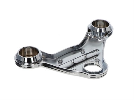 Gabelplatte verstärkt EBR (geführte Holmen) Chrom
