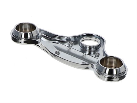 Gabelplatte verstärkt EBR (geführte Holmen) Chrom