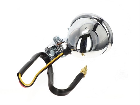 Phare arrière chrome 12V à LED  (montage sur garde-boue), universel customs
