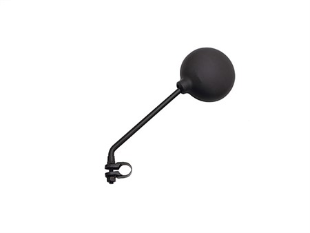 Retroviseur rond noir reversible (gauche ou droite), universel vélomoteurs