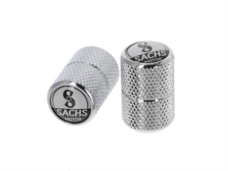 Bouchons de valve chrome SACHS (2pcs), universels