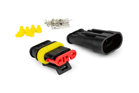 Stecker M/F wasserdicht 3 Pins
