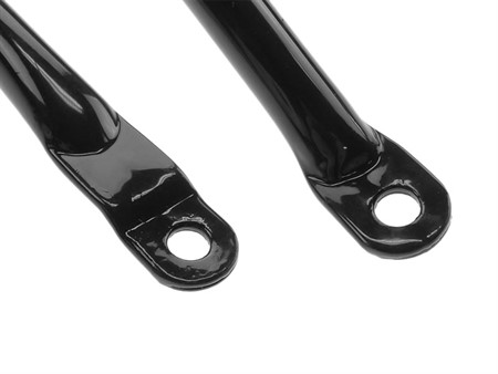 Paire de repose pieds / barres de chassis noir mat replica, vélomoteur Puch Maxi N