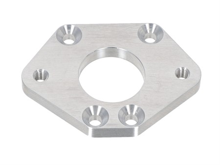 Spacer adaptateur alu CNC 28mm pour boite 4 clapets Malossi, vélomoteur Puch avec kit Polini / Peugeot Spacer adaptateur alu CNC 28mm pour boite 4 clapets Malossi, vélomoteur Puch avec kit Polini / Peugeot