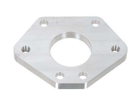Spacer adaptateur alu CNC 28mm pour boite 4 clapets Malossi, vélomoteur Puch avec kit Polini / Peugeot