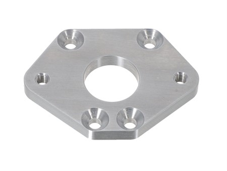 Spacer adaptateur alu CNC 24mm pour boite 4 clapets Malossi, vélomoteur Puch avec kit Polini / Peugeot