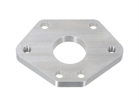 Spacer adaptateur alu CNC 24mm pour boite 4 clapets Malossi, vélomoteur Puch avec kit Polini / Peugeot