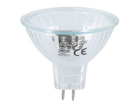 Glühbirne 12V 20W MR-16 Ø50 mm klar Glühbirne 12V 20W MR-16 Ø50 mm klar