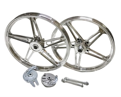 Felgen Satz Peugeot 103 SP, MVL chrom 17" Felgen Satz Peugeot 103 SP, MVL chrom 17"