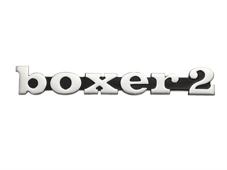 Logo emblème a clipper "BOXER2" relief 3D, vélomoteurs Piaggio Boxer Logo emblème a clipper "BOXER2" relief 3D, vélomoteurs Piaggio Boxer