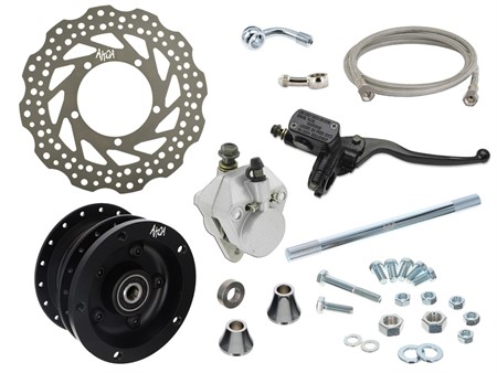 Kit frein à disque pour fourche EBR (roues à rayons), vélomoteurs Puch / Sachs Kit frein à disque pour fourche EBR (roues à rayons), vélomoteurs Puch / Sachs