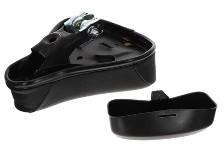 Selle noire avec compartiment à outils, universelle (NISA)